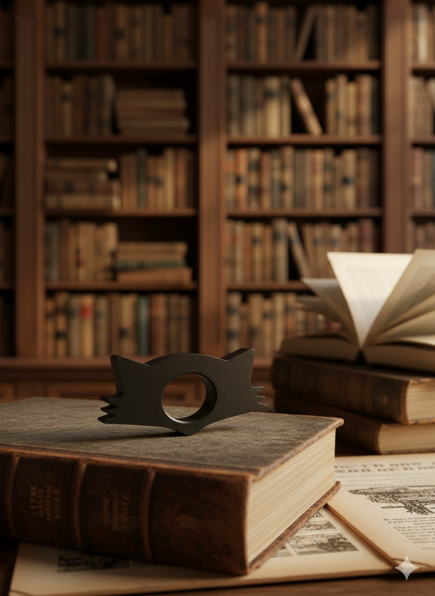 Supporto pollice per la lettura (gatto)