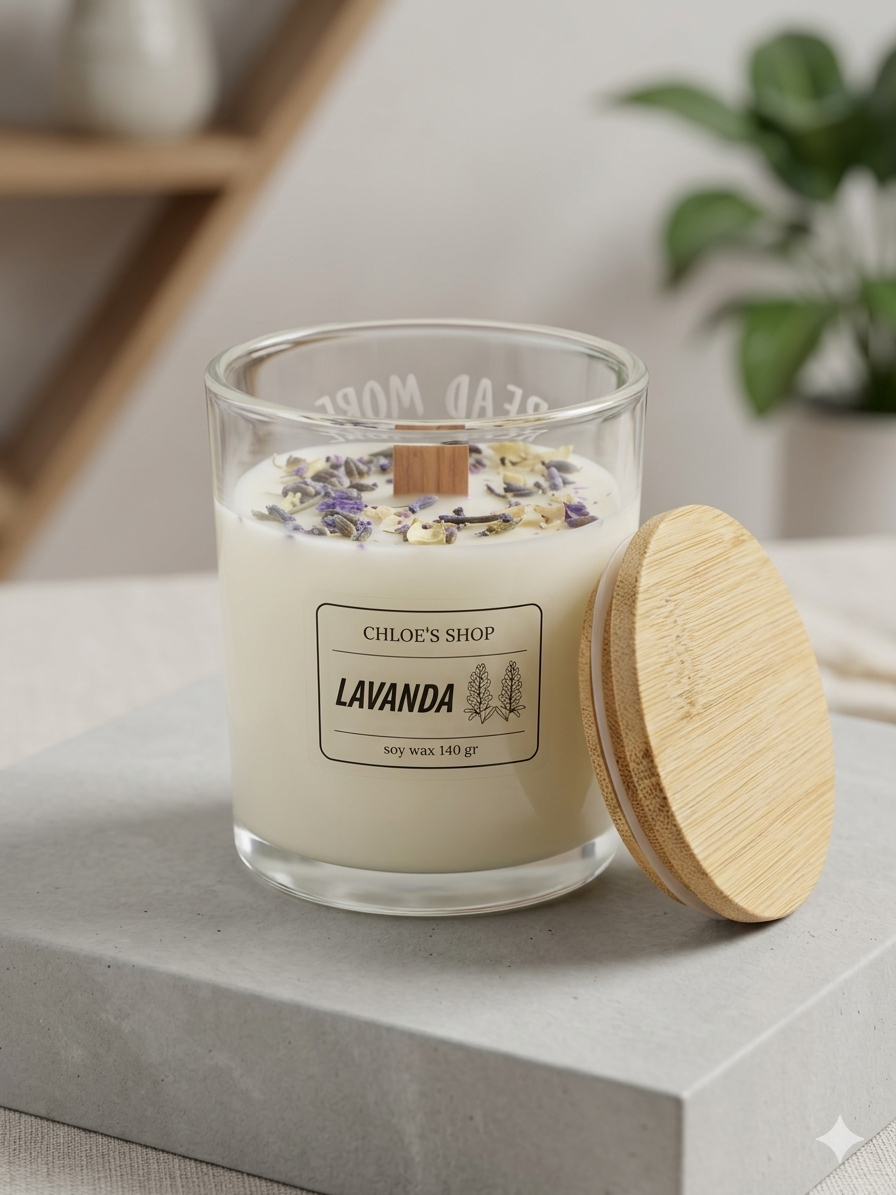 Candela Personalizzata - LAVANDA