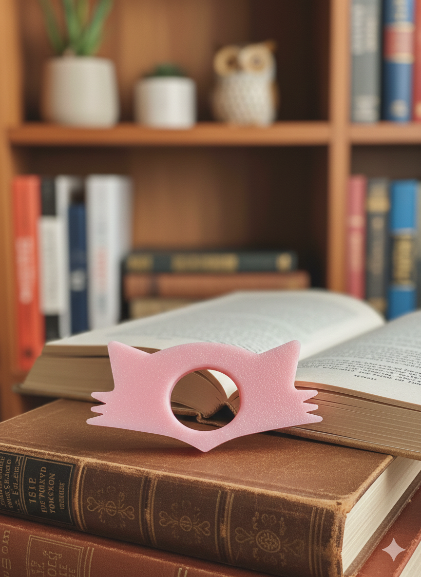 Supporto pollice per la lettura (gatto)