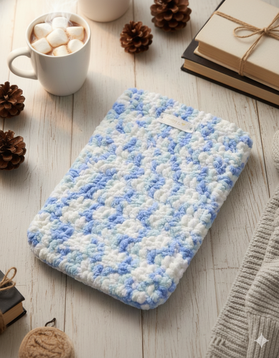 Blue and white Fluffy