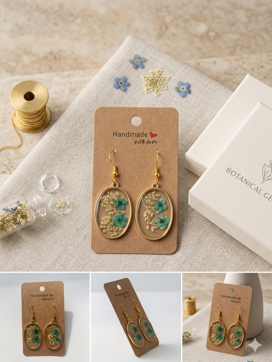 Flower earrings