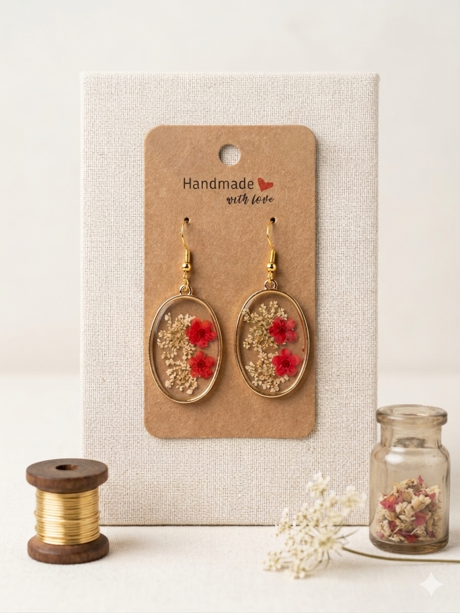 Flower earrings